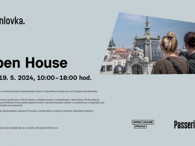 Festival Open House opět v Praze a také na Brumlovce - 18.- 19.5.